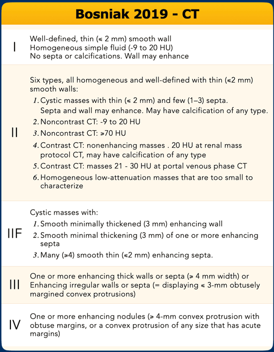 Bosniak 2019 CT table